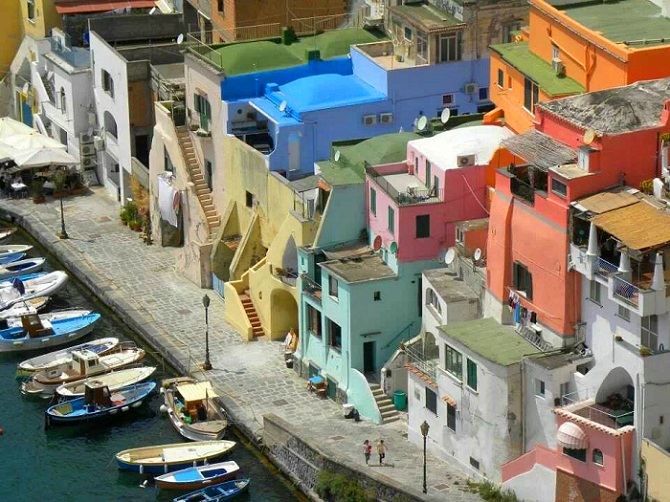Corricell Town Procida Island