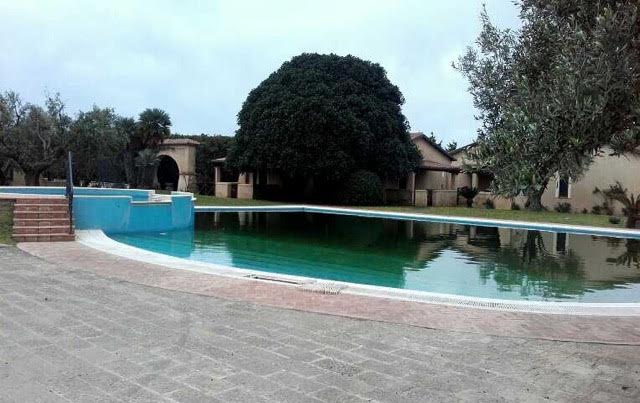 Out of Season - pool  to be cleaned for summer Pool at the Farm