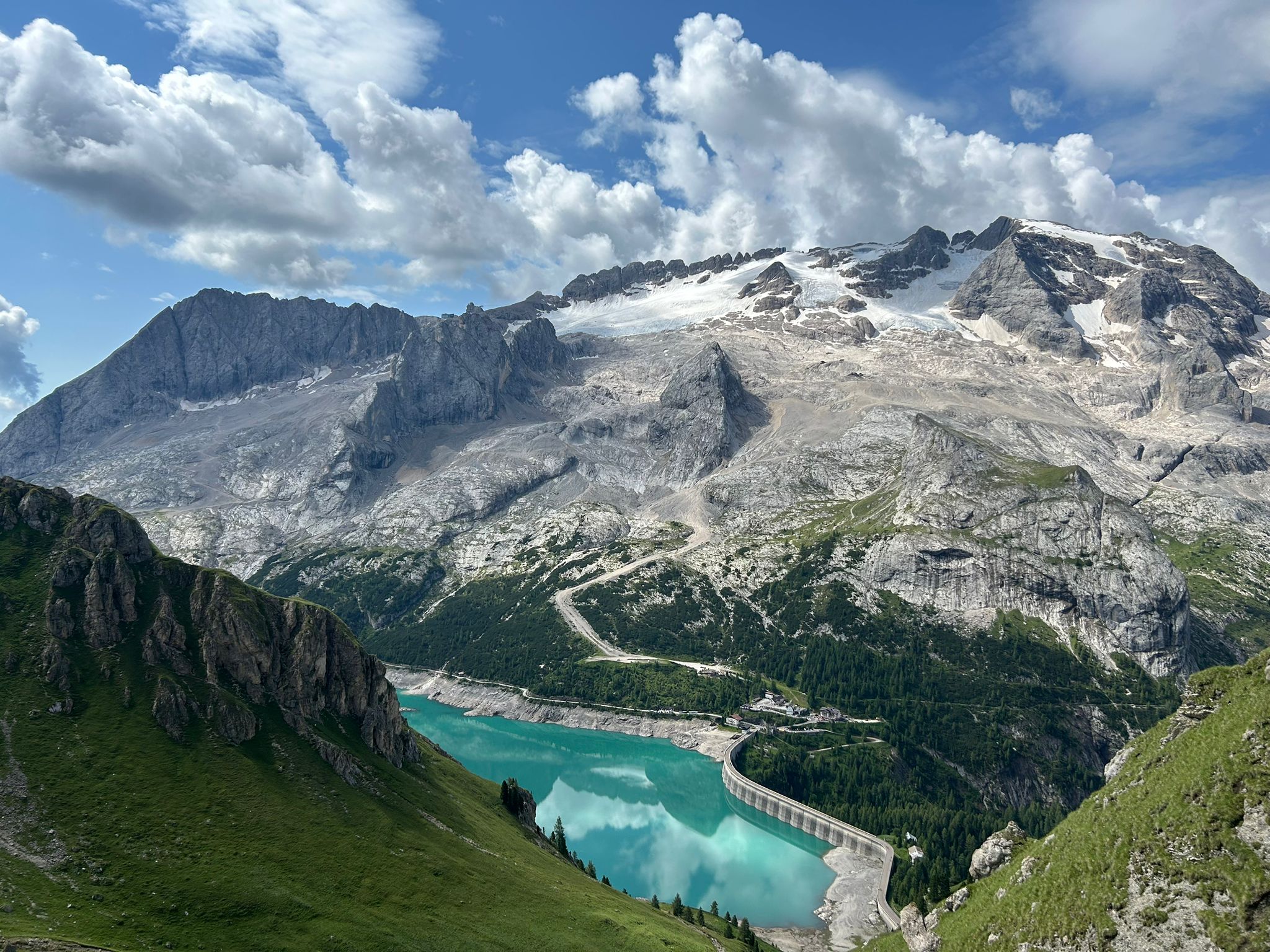 Mountain lake in the Dolomites Mountain lake in the Dolomites