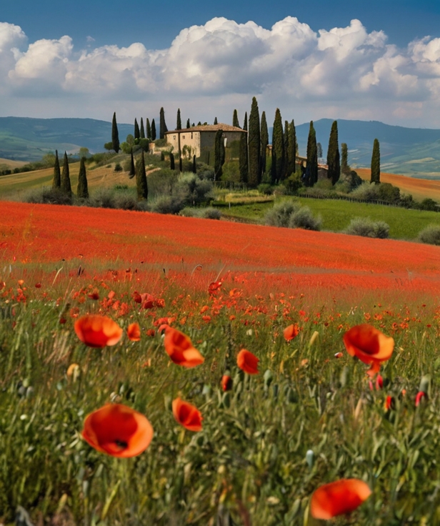 spring in Tuscany
