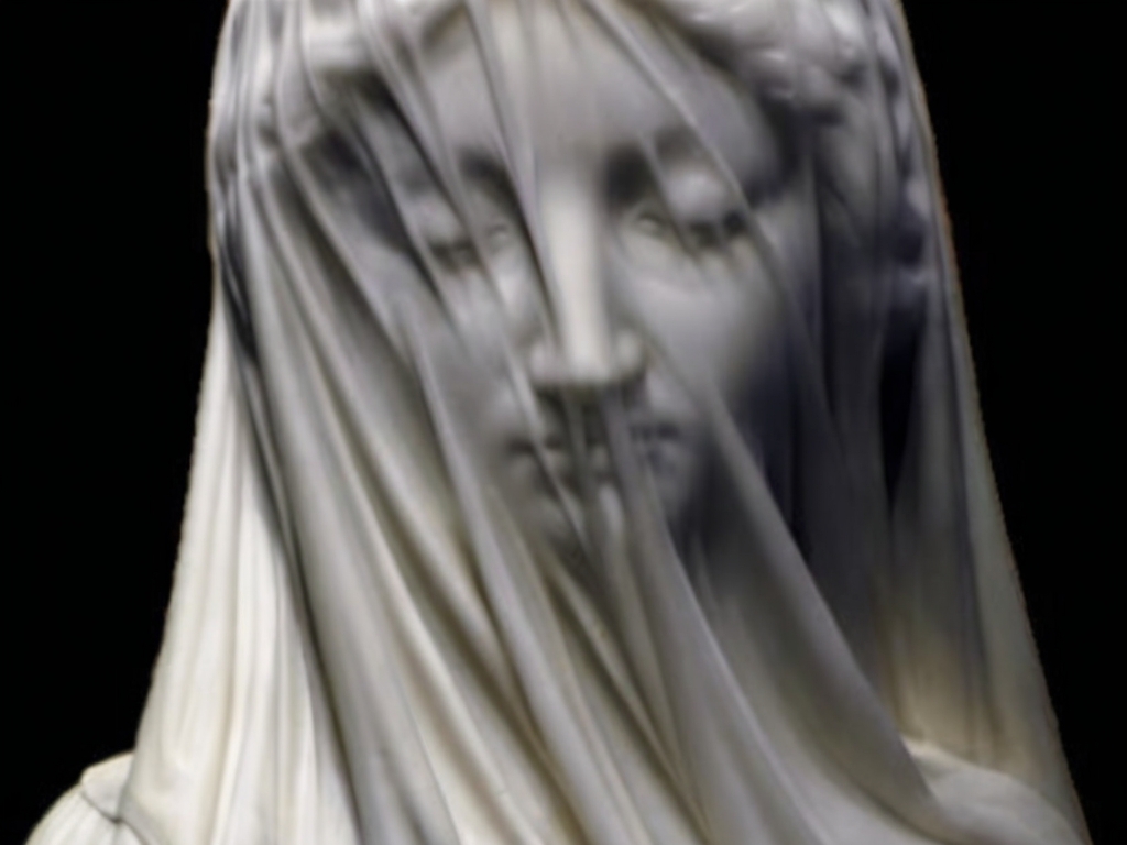 The Veiled Virgin by Giovanni Strazza