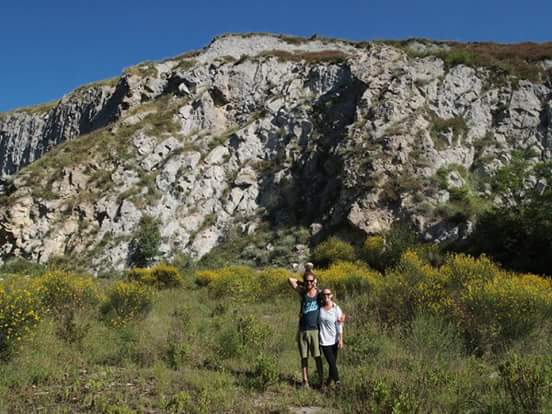 My husband and I on the organic farm in Italy My husband and I on the organic farm in Italy