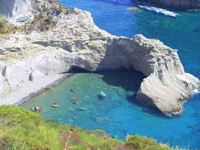 A beach on Ponza Island