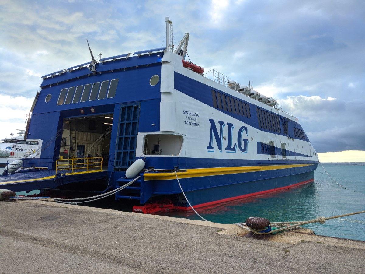 Ferry in Termoli leaving for Tremiti Islands