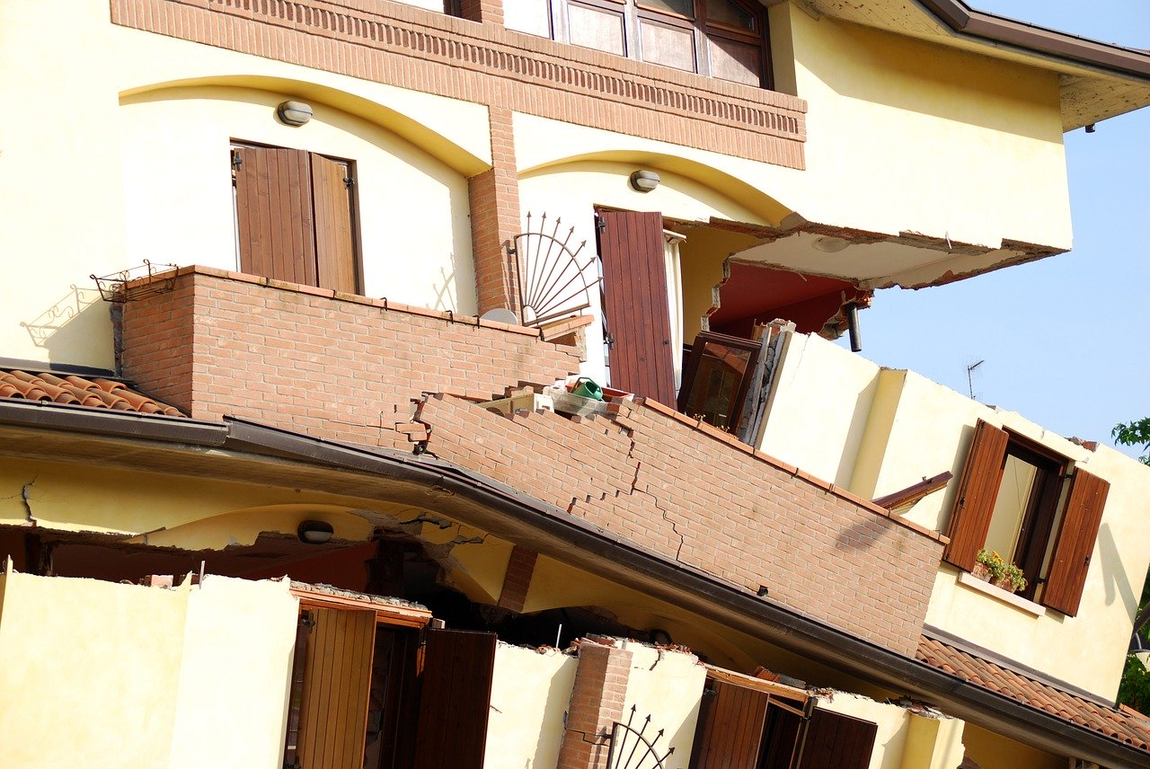 House damaged by an Earthquake in Italy House damaged by an Earthquake in Italy