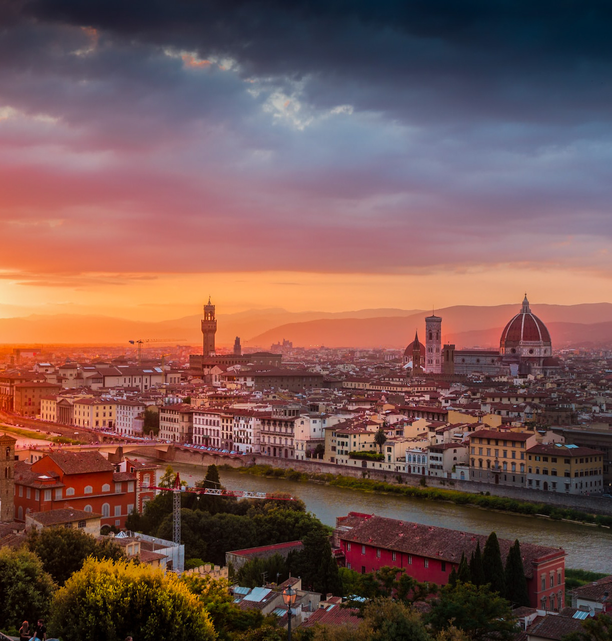 Florence at sunset Florence at sunset