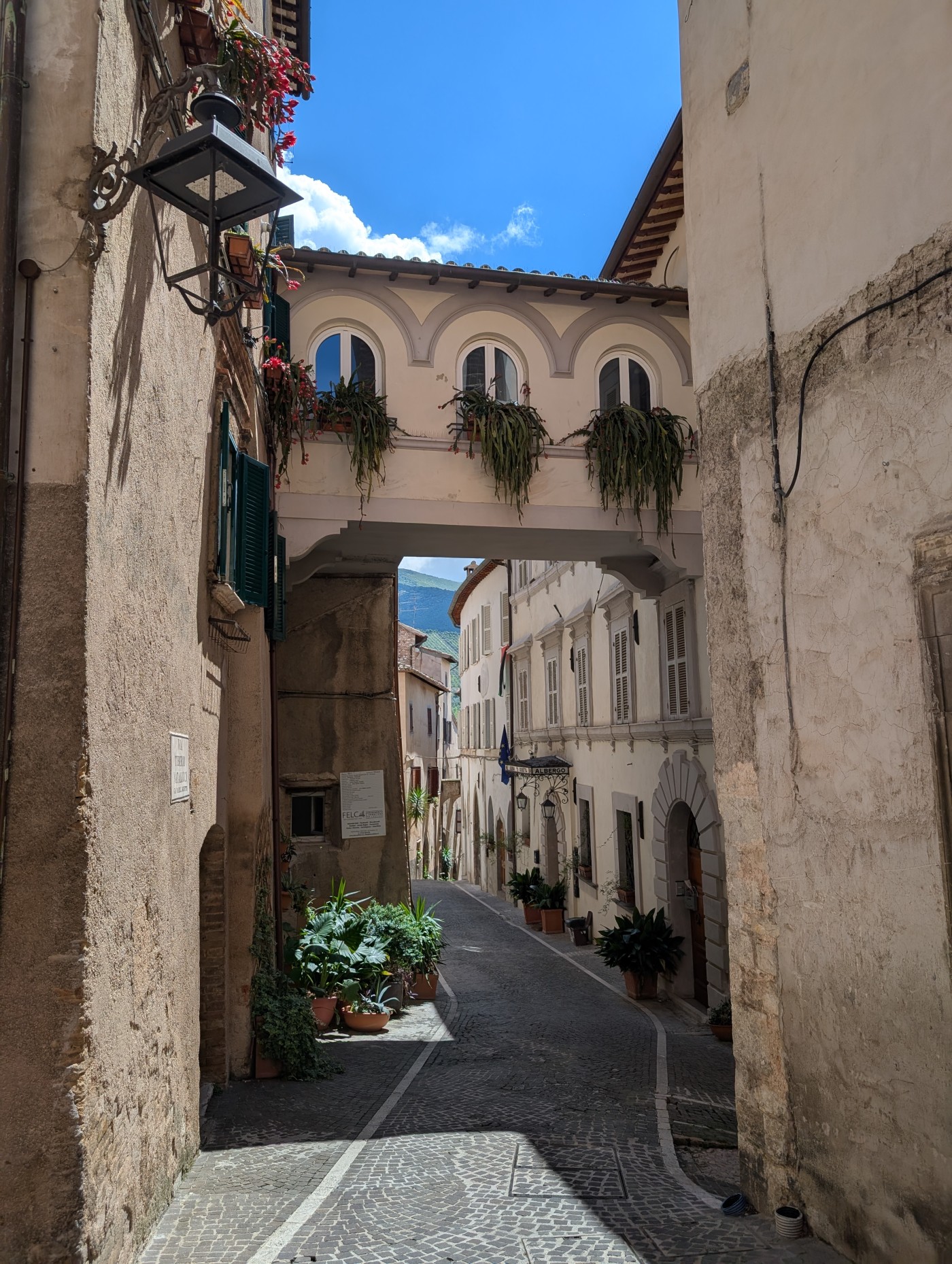 a typical street in Trevi