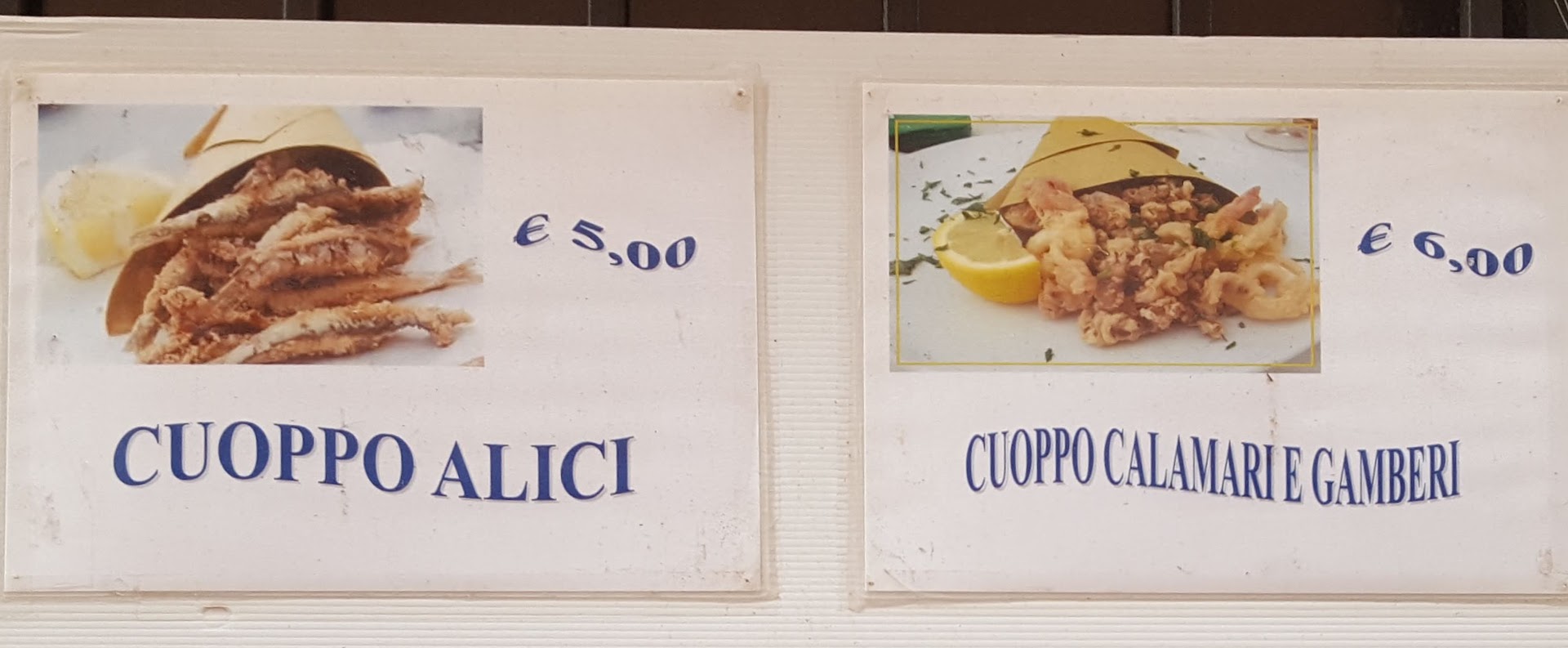 Cuoppo seafood - tradition Southern Italian food. Cuoppo seafood - tradition Southern Italian food.