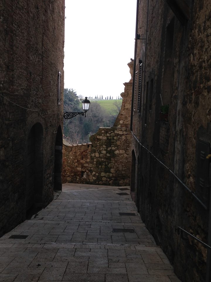 A lane on the edge of Colle di Val d'Elsa