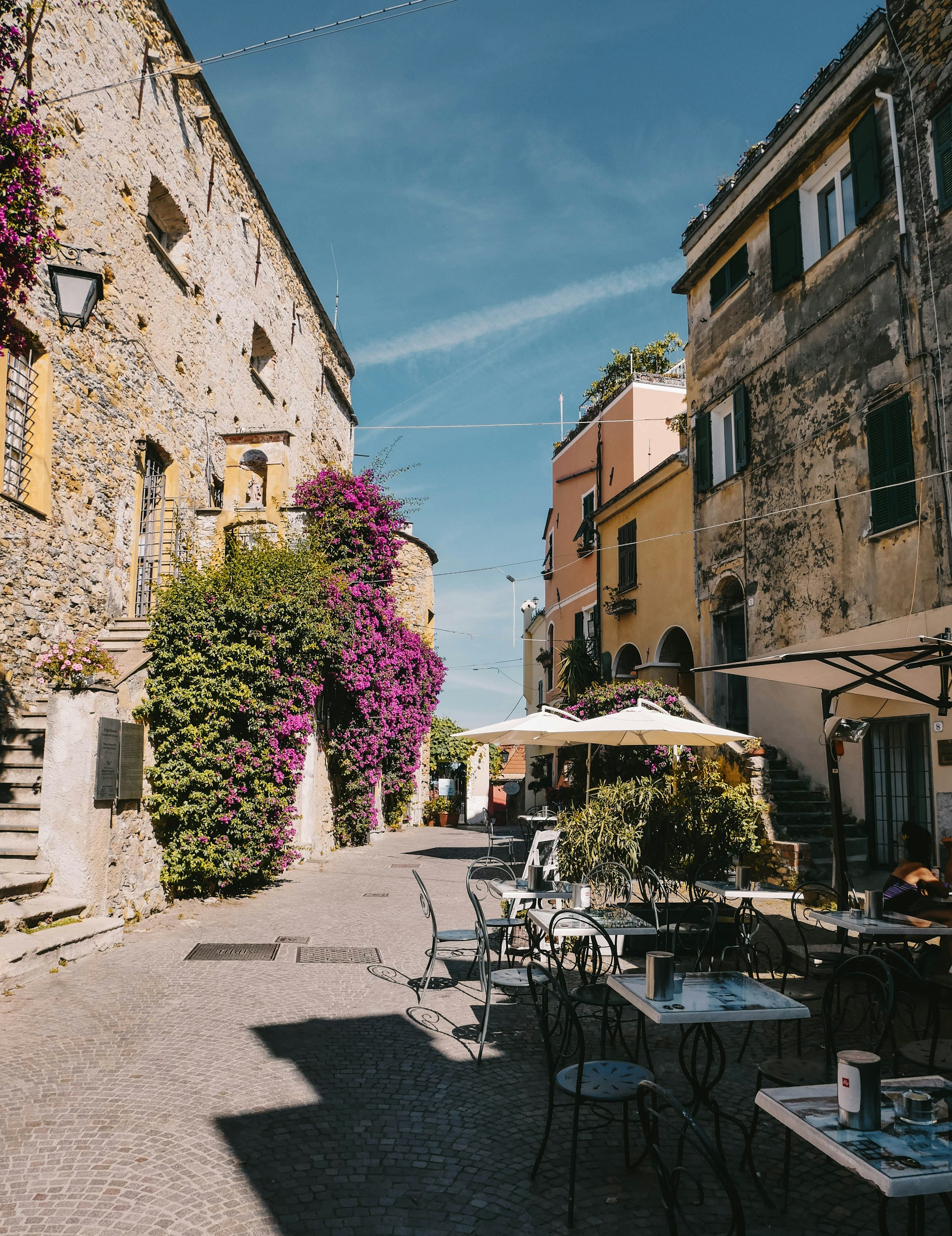 Cervo Street Scene-Liguria italy