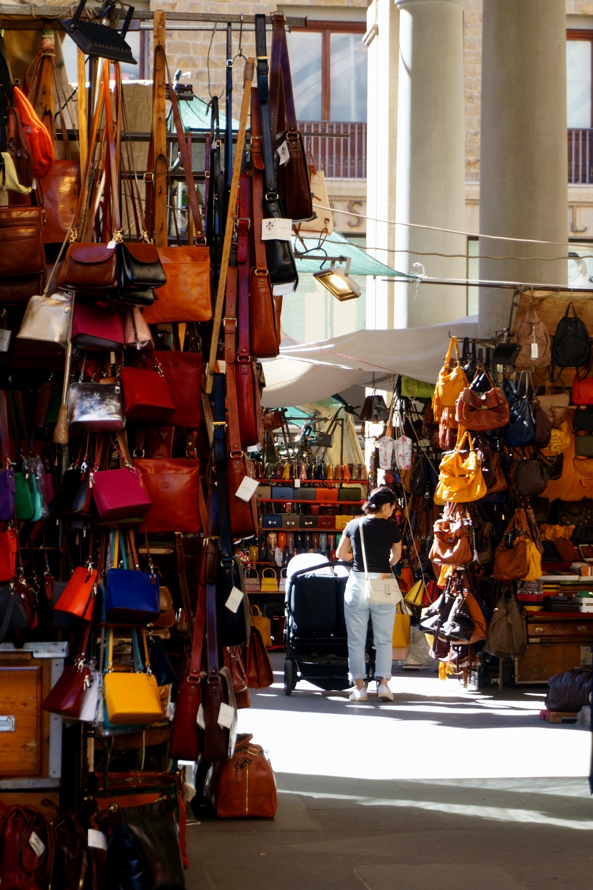 Leather Market in Florence Leather Market in Florence