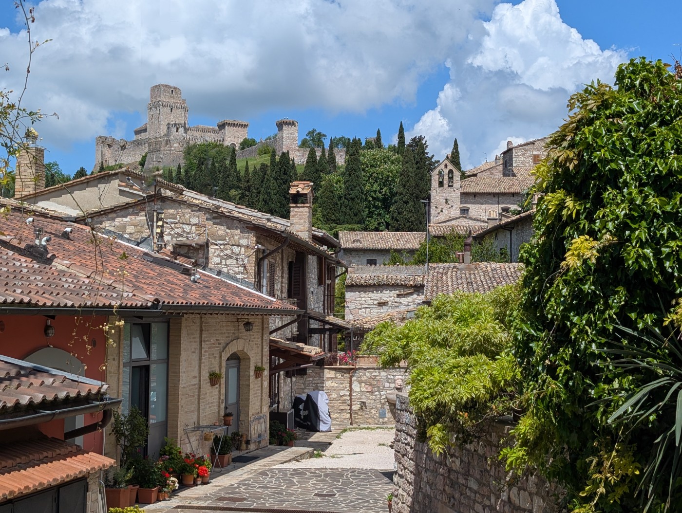 Neighborhood of Assisi near the Castle
