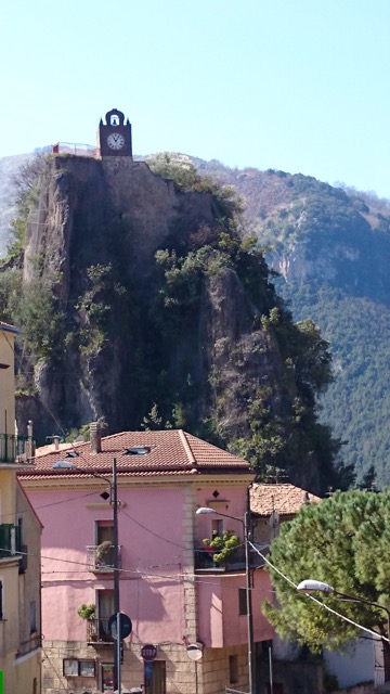 Mountains and villages in Calabria