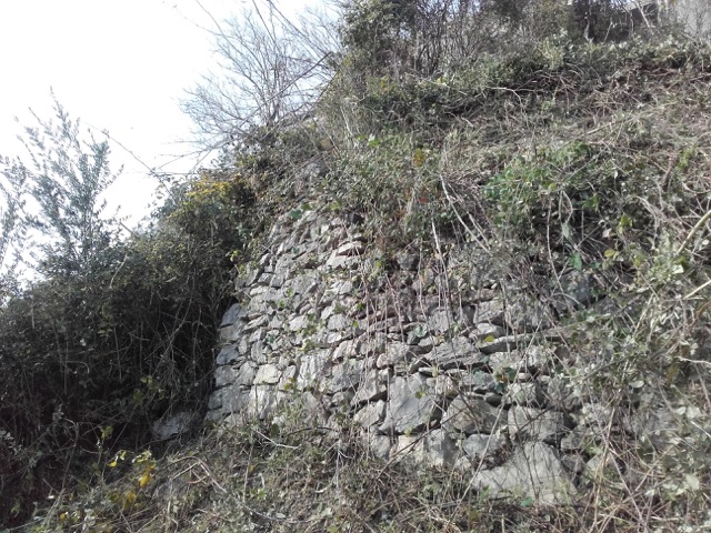 The old terrace wall - part of Tammy's new garden Terraces - Italy