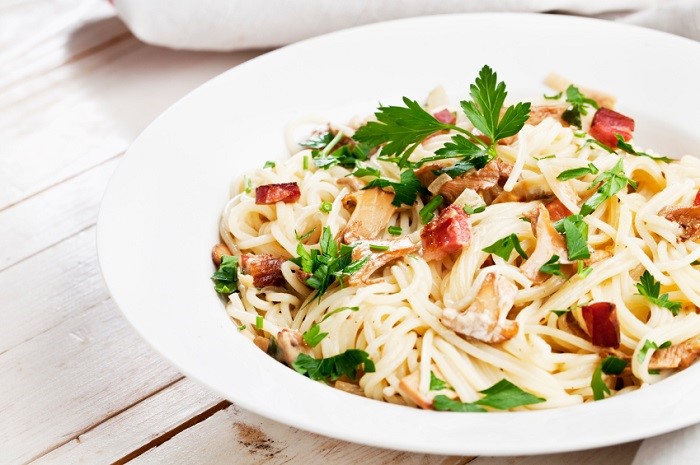 Pasta with Mushrooms Dish Pasta with Mushrooms Dish