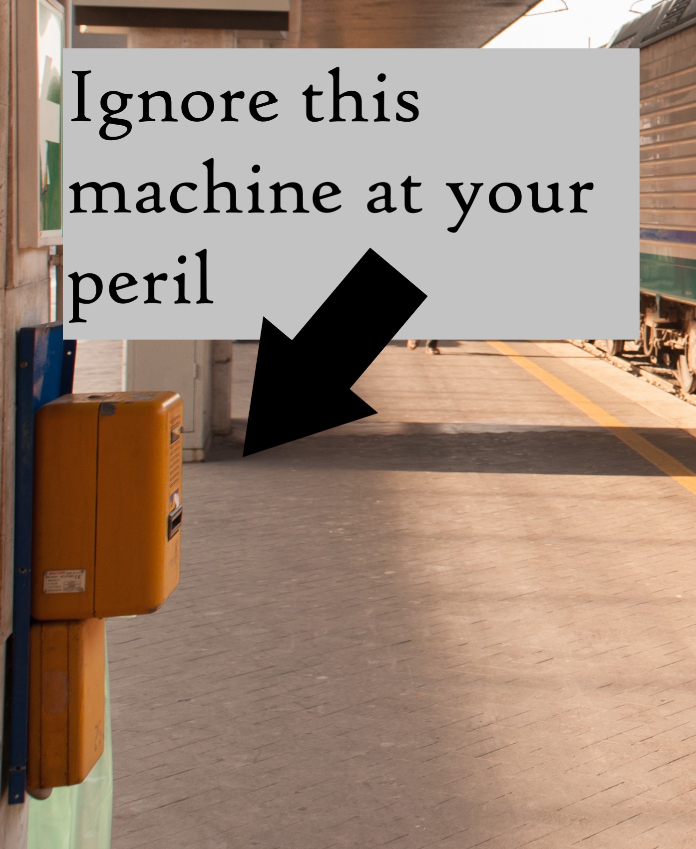 Train ticket machine