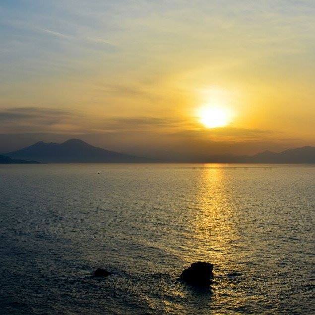 Sunset over the Gulf of Naples
