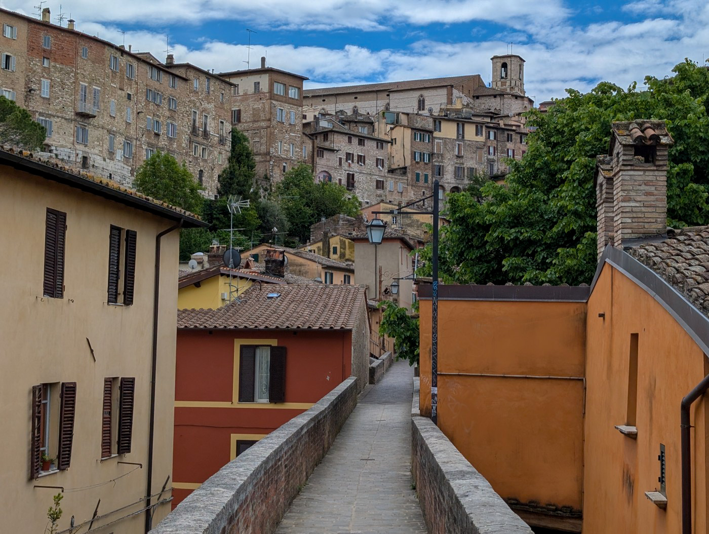 along the aqueduct in Perugia along the aqueduct in Perugia