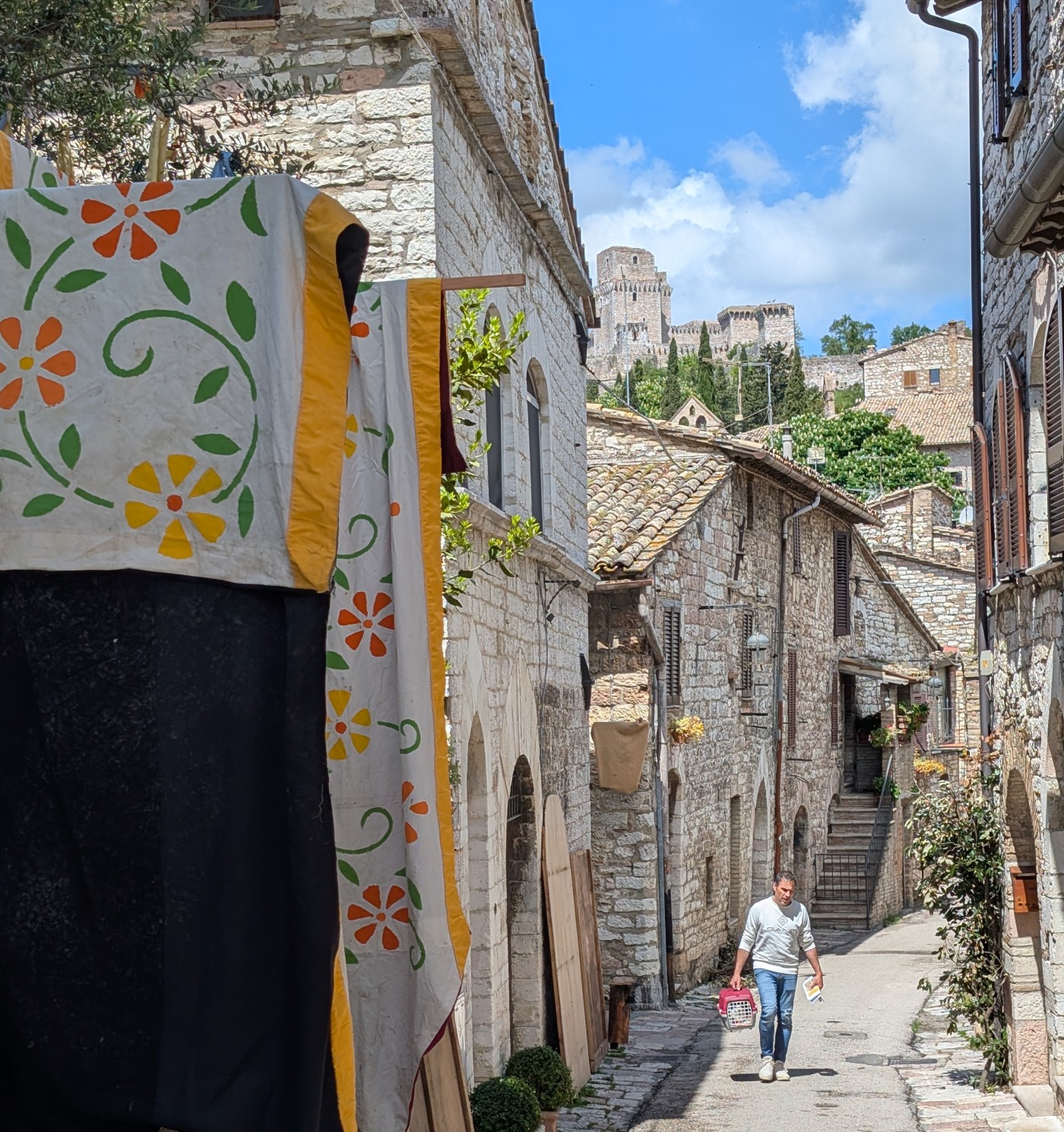 The way to the Castle in Assisi