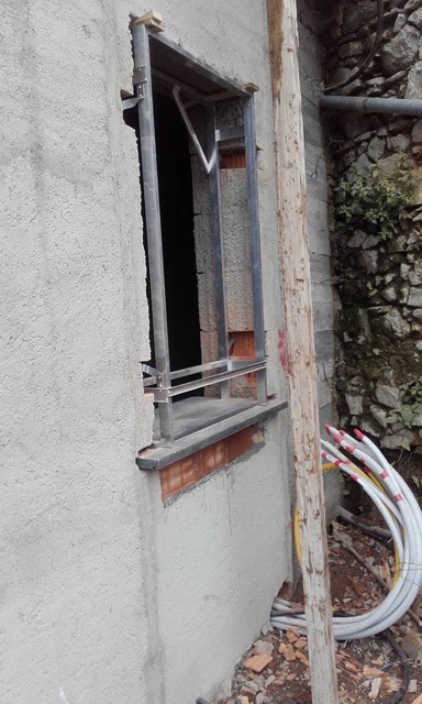 Outside my Bedroom Window Water Tubes for Heating