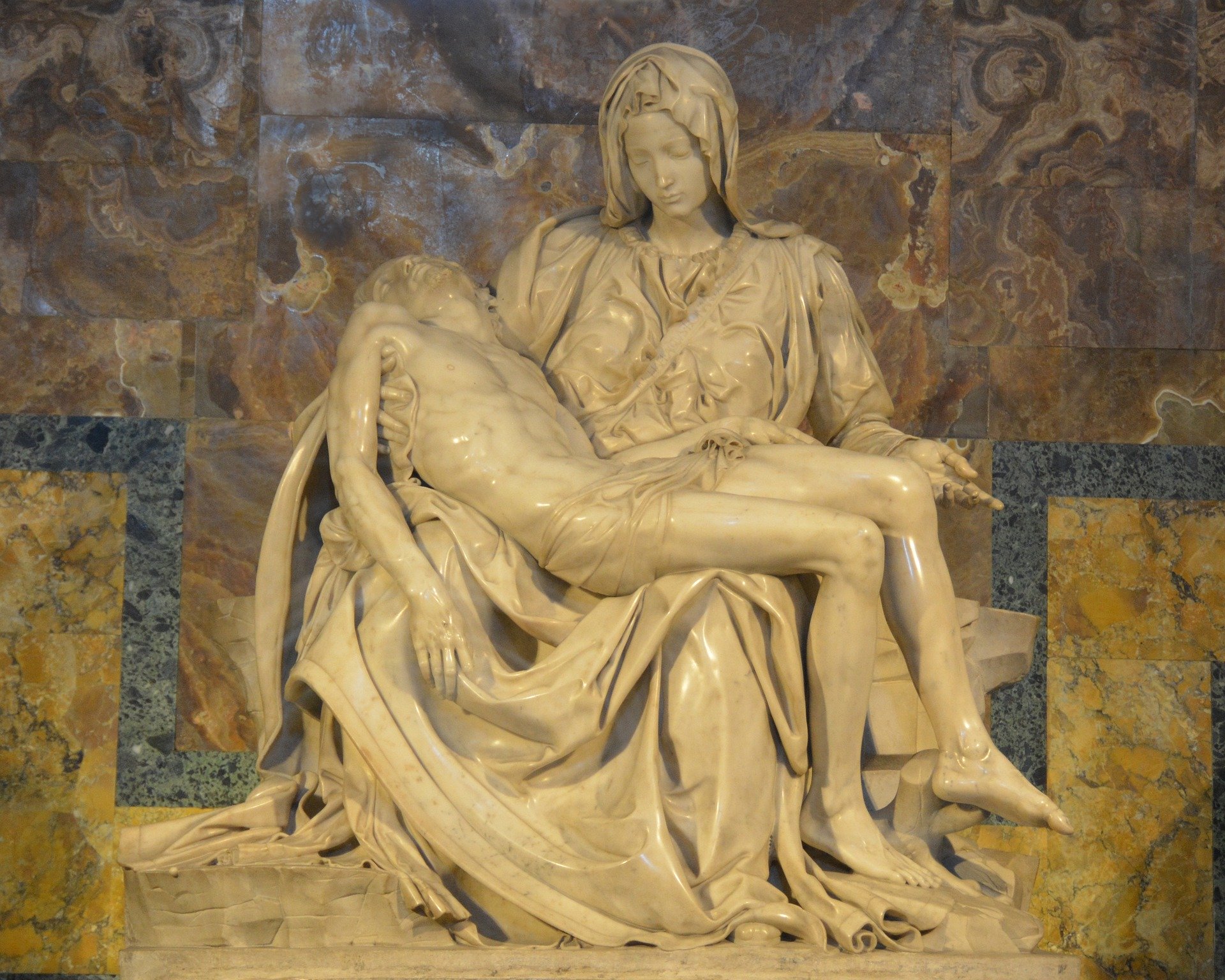 Pieta statue by Michelangelo in Italy