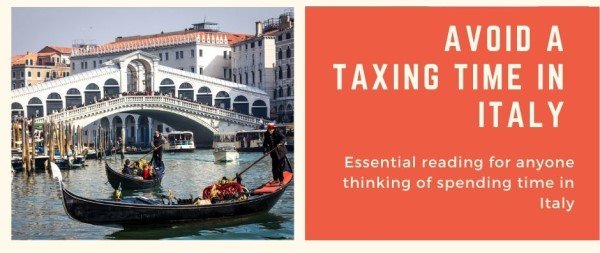 Gondola and taxes in Italy